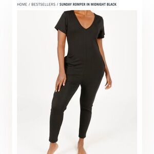 Smash + Tess - The Sunday Romper. Midnight black. Size small
